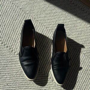 Everlane Black Slip-On Leather Sneakers for Women